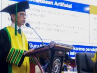 Pengukuhan Guru Besar UNM Prof Kamaruddin Hasan.Foto: ( Istimewa)